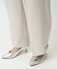 F1LFD15170 MK MICHEL KLEIN(小さいサイズ)(メゾン ドゥ サンク) 【小さいサイズ】2タックストレートワイドパンツ/洗える ベージュ