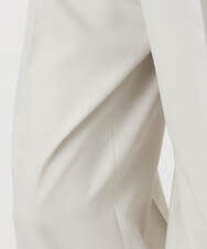 F1LFD15170 MK MICHEL KLEIN(小さいサイズ)(メゾン ドゥ サンク) 【小さいサイズ】2タックストレートワイドパンツ/洗える ベージュ