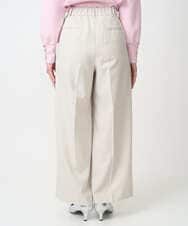 F1LFD15170 MK MICHEL KLEIN(小さいサイズ)(メゾン ドゥ サンク) 【小さいサイズ】2タックストレートワイドパンツ/洗える ベージュ