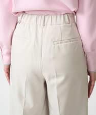 F1LFD15170 MK MICHEL KLEIN(小さいサイズ)(メゾン ドゥ サンク) 【小さいサイズ】2タックストレートワイドパンツ/洗える ベージュ