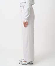 F1LFD24160 MK MICHEL KLEIN(小さいサイズ)(メゾン ドゥ サンク) 【小さいサイズ】共地ベルト付きワイドパンツ/撥水/防シワ/洗える ライトグレー