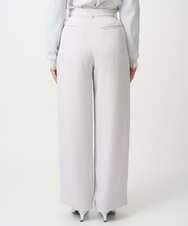 F1LFD24160 MK MICHEL KLEIN(小さいサイズ)(メゾン ドゥ サンク) 【小さいサイズ】共地ベルト付きワイドパンツ/撥水/防シワ/洗える ライトグレー