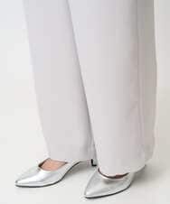 F1LFD24160 MK MICHEL KLEIN(小さいサイズ)(メゾン ドゥ サンク) 【小さいサイズ】共地ベルト付きワイドパンツ/撥水/防シワ/洗える ライトグレー