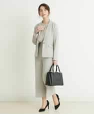 F1LFP34150 MK MICHEL KLEIN(小さいサイズ)(メゾン ドゥ サンク) 【小さいサイズ/Comfortシリーズ】ベーシックワイドパンツ ネイビー
