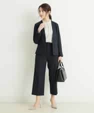 F1LFP34150 MK MICHEL KLEIN(小さいサイズ)(メゾン ドゥ サンク) 【小さいサイズ/Comfortシリーズ】ベーシックワイドパンツ ネイビー