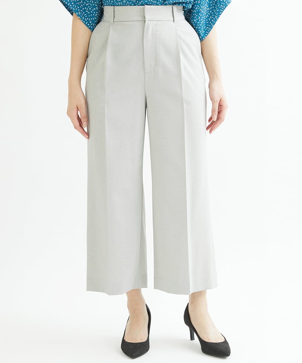 F1LFP34150 MK MICHEL KLEIN(小さいサイズ)(メゾン ドゥ サンク) 【小さいサイズ/Comfortシリーズ】ベーシックワイドパンツ ネイビー