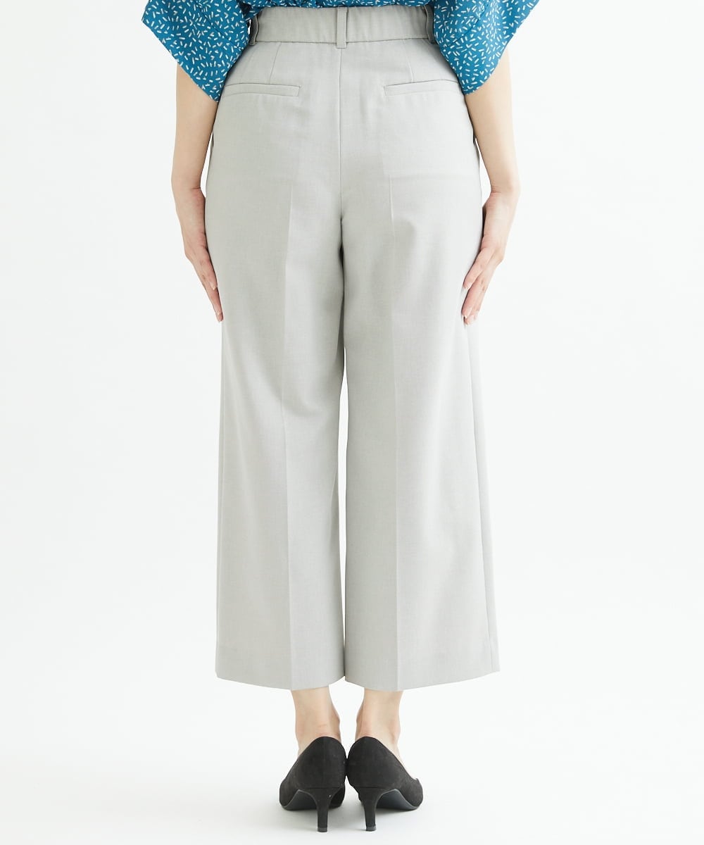 F1LFP34150 MK MICHEL KLEIN(小さいサイズ)(メゾン ドゥ サンク) 【小さいサイズ/Comfortシリーズ】ベーシックワイドパンツ ネイビー