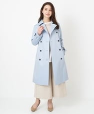 F1LFS22160 MK MICHEL KLEIN(小さいサイズ)(メゾン ドゥ サンク) 【小さいサイズ】ウエスト釦デザインガウチョパンツ/洗える ピンク