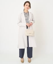 F1LFV12160 MK MICHEL KLEIN(小さいサイズ)(メゾン ドゥ サンク) 【小さいサイズ】デニムライクストレートワイドパンツ/洗える ネイビー