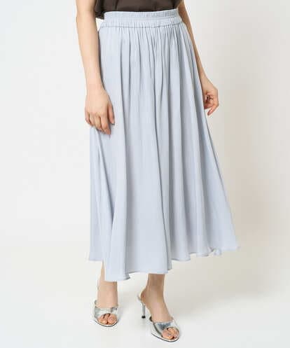F1LGA03150 MK MICHEL KLEIN(小さいサイズ) 【小さいサイズ】サテンガウチョパンツ/接触冷感/洗える/新色追加//セットアップ対応