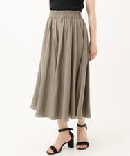 F1LGA03150 MK MICHEL KLEIN(小さいサイズ)(メゾン ドゥ サンク) 【小さいサイズ】サテンガウチョパンツ/接触冷感/洗える(新色追加) ネイビー