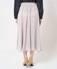 F1LGA03150 MK MICHEL KLEIN(小さいサイズ)(メゾン ドゥ サンク) 【小さいサイズ】サテンガウチョパンツ/接触冷感/洗える(新色追加) ネイビー