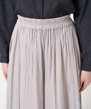 F1LGA03150 MK MICHEL KLEIN(小さいサイズ)(メゾン ドゥ サンク) 【小さいサイズ】サテンガウチョパンツ/接触冷感/洗える(新色追加) ネイビー