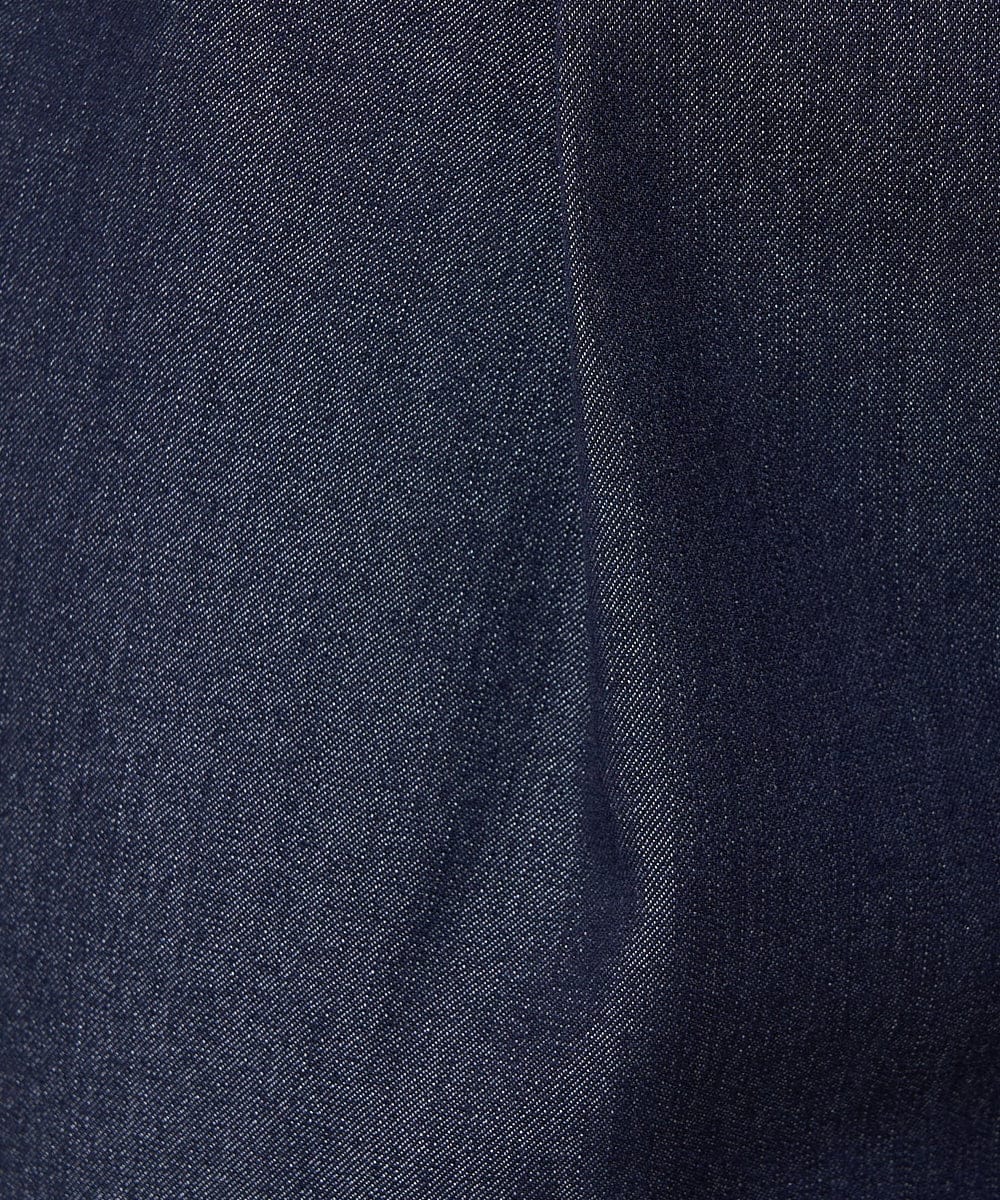 F1LGA30160 MK MICHEL KLEIN(小さいサイズ)(メゾン ドゥ サンク) 【小さいサイズ】デニムライクワイドパンツ/洗える ネイビー