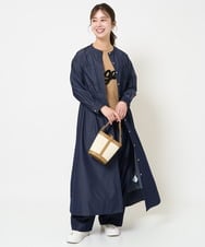 F1LGA30160 MK MICHEL KLEIN(小さいサイズ)(メゾン ドゥ サンク) 【小さいサイズ】デニムライクワイドパンツ/洗える ネイビー