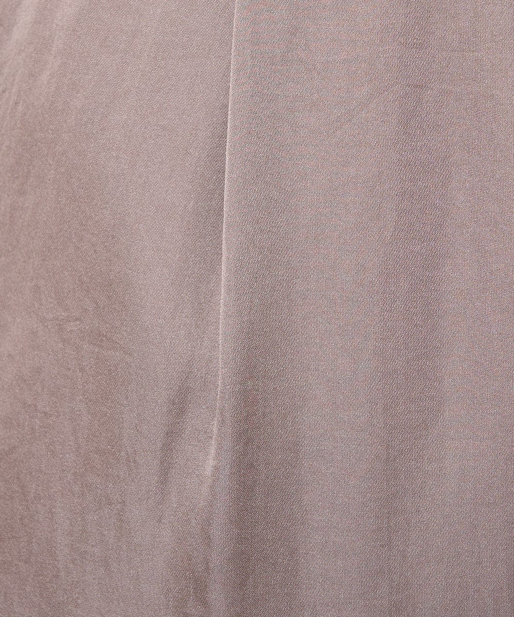 F1LGA32170 MK MICHEL KLEIN(小さいサイズ)(メゾン ドゥ サンク) 【小さいサイズ】サテンワイドシルエットパンツ/洗える ネイビー
