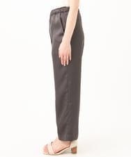 F1LGA45150 MK MICHEL KLEIN(小さいサイズ)(メゾン ドゥ サンク) 【小さいサイズ】リラックスサテンテーパードパンツ/洗える ライトグレー