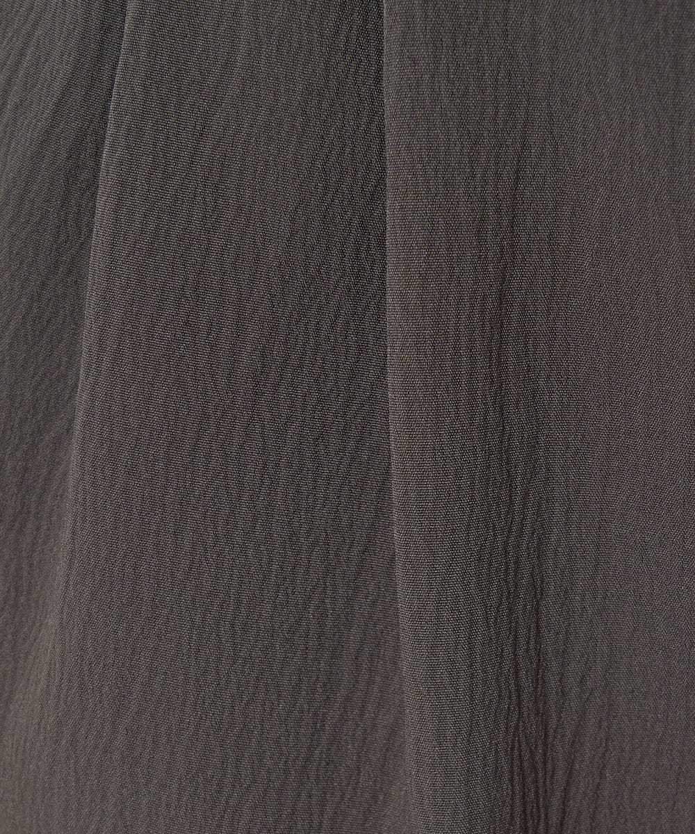 F1LGA54150 MK MICHEL KLEIN(小さいサイズ)(メゾン ドゥ サンク) 【小さいサイズ】サイドスリットセミワイドパンツ/洗える ダークグレー