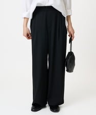 F1LGD21160 MK MICHEL KLEIN(小さいサイズ)(メゾン ドゥ サンク) 【小さいサイズ】TRストレッチワイドパンツ/洗える ライトグレー