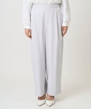 F1LGD21160 MK MICHEL KLEIN(小さいサイズ)(メゾン ドゥ サンク) 【小さいサイズ】TRストレッチワイドパンツ/洗える ライトグレー