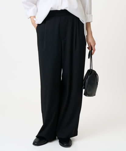 F1LGD21160 MK MICHEL KLEIN(小さいサイズ) 【小さいサイズ】TRストレッチワイドパンツ/洗える