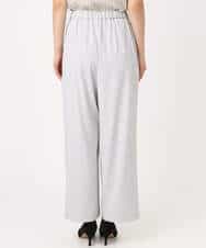 F1LGD21160 MK MICHEL KLEIN(小さいサイズ)(メゾン ドゥ サンク) 【小さいサイズ】TRストレッチワイドパンツ/洗える ライトグレー