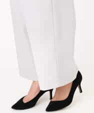 F1LGD21160 MK MICHEL KLEIN(小さいサイズ)(メゾン ドゥ サンク) 【小さいサイズ】TRストレッチワイドパンツ/洗える ライトグレー