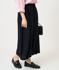 F1LGD26170 MK MICHEL KLEIN(小さいサイズ)(メゾン ドゥ サンク) 【小さいサイズ】サイドプリーツガウチョパンツ/洗える ライトブルー