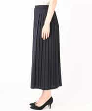 F1LGD26170 MK MICHEL KLEIN(小さいサイズ)(メゾン ドゥ サンク) 【小さいサイズ】サイドプリーツガウチョパンツ/洗える ネイビー