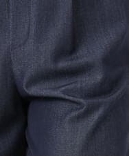 F1LGD30160 MK MICHEL KLEIN(小さいサイズ)(メゾン ドゥ サンク) 【小さいサイズ】[SANAGARAシリーズ]デニムライク ワイドパンツ/接触冷感/UVカット/洗濯機で洗える ネイビー