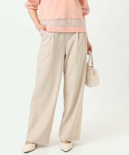 F1LGD30160 MK MICHEL KLEIN(小さいサイズ) 【小さいサイズ】[SANAGARAシリーズ]デニムライク ワイドパンツ/接触冷感/UVカット/洗濯機で洗える