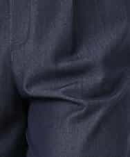 F1LGD30160 MK MICHEL KLEIN(小さいサイズ)(メゾン ドゥ サンク) 【小さいサイズ】[SANAGARAシリーズ]デニムライク ワイドパンツ/接触冷感/UVカット/洗濯機で洗える ネイビー