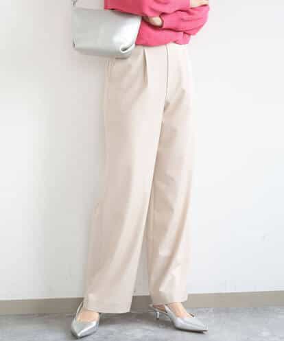 F1LGD30160 MK MICHEL KLEIN(小さいサイズ) 【小さいサイズ】[SANAGARAシリーズ]デニムライク ワイドパンツ/接触冷感/UVカット/洗濯機で洗える