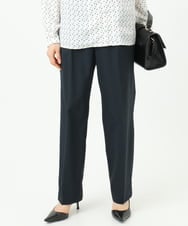 F1LGD33170 MK MICHEL KLEIN(小さいサイズ)(メゾン ドゥ サンク) 【小さいサイズ】ドライタッチストレッチ テーパードパンツ/イージーケア/洗濯機で洗える グレージュ