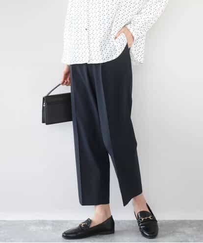 F1LGD33170 MK MICHEL KLEIN(小さいサイズ) 【小さいサイズ】ドライタッチストレッチ テーパードパンツ/イージーケア/洗濯機で洗える