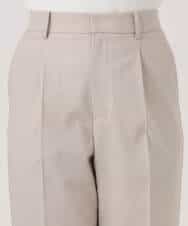 F1LGD33170 MK MICHEL KLEIN(小さいサイズ)(メゾン ドゥ サンク) 【小さいサイズ】ドライタッチストレッチ テーパードパンツ/イージーケア/洗濯機で洗える グレージュ