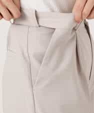 F1LGD34170 MK MICHEL KLEIN(小さいサイズ)(メゾン ドゥ サンク) 【小さいサイズ】ドライタッチストレッチ ワイドパンツ/イージーケア/洗濯機で洗える グレージュ