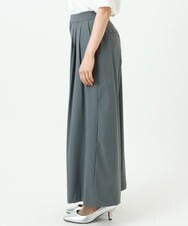 F1LGD37170 MK MICHEL KLEIN(小さいサイズ)(メゾン ドゥ サンク) 【小さいサイズ】ストレッチ3タックワイドパンツ/洗える ダークグレー