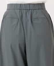 F1LGD37170 MK MICHEL KLEIN(小さいサイズ)(メゾン ドゥ サンク) 【小さいサイズ】ストレッチ3タックワイドパンツ/洗える ダークグレー