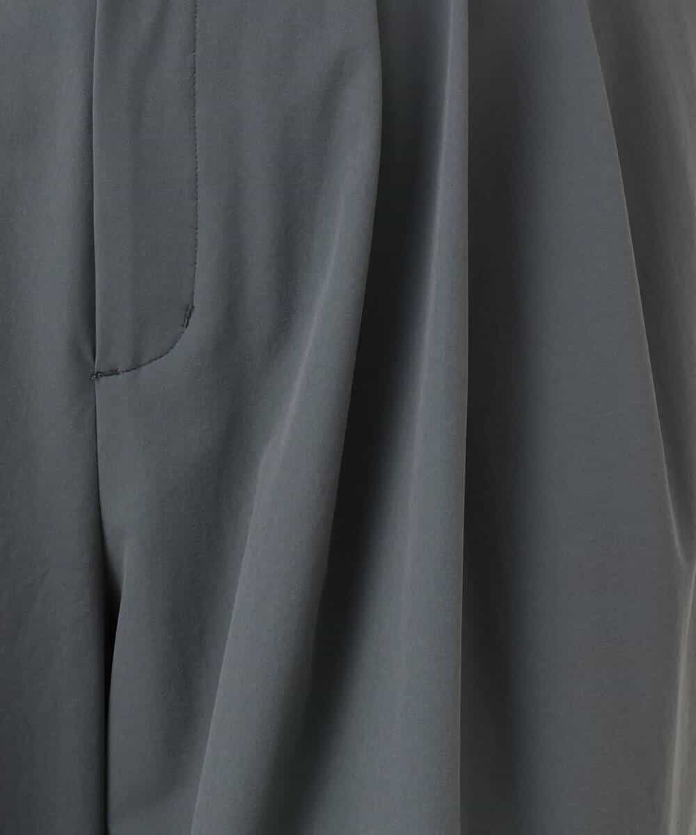 F1LGD37170 MK MICHEL KLEIN(小さいサイズ)(メゾン ドゥ サンク) 【小さいサイズ】ストレッチ3タックワイドパンツ/洗える ダークグレー