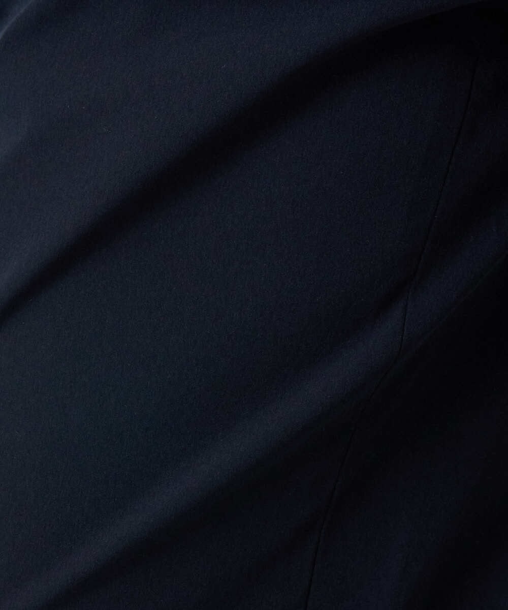 F1LGD40170 MK MICHEL KLEIN(小さいサイズ)(メゾン ドゥ サンク) 【小さいサイズ】コットンライクストレッチワイドパンツ/抗ピリング/洗濯機で洗える カーキ