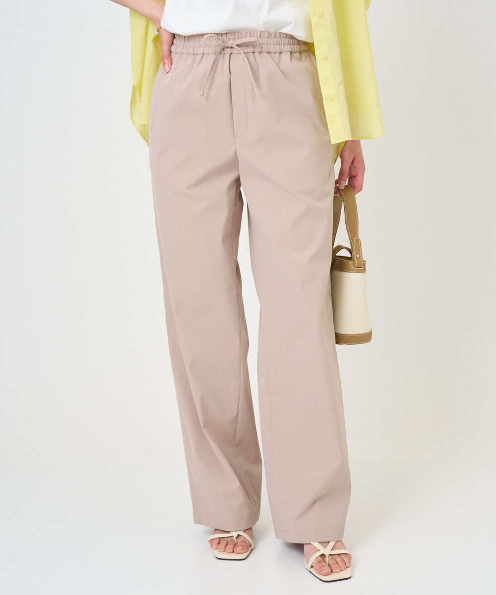 F1LGD40170 MK MICHEL KLEIN(小さいサイズ) 【小さいサイズ】コットンライクストレッチワイドパンツ/抗ピリング/洗濯機で洗える