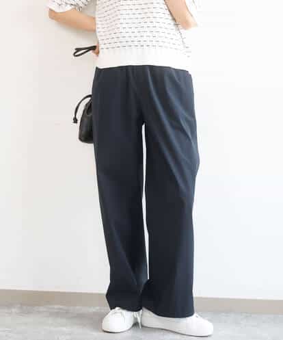 F1LGD40170 MK MICHEL KLEIN(小さいサイズ) 【小さいサイズ】コットンライクストレッチワイドパンツ/抗ピリング/洗濯機で洗える