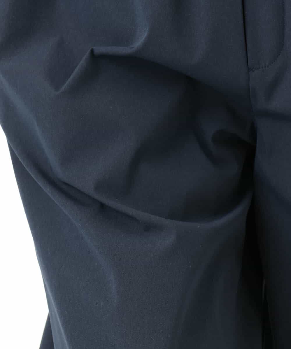 F1LGD40170 MK MICHEL KLEIN(小さいサイズ)(メゾン ドゥ サンク) 【小さいサイズ】コットンライクストレッチワイドパンツ/抗ピリング/洗濯機で洗える ネイビー