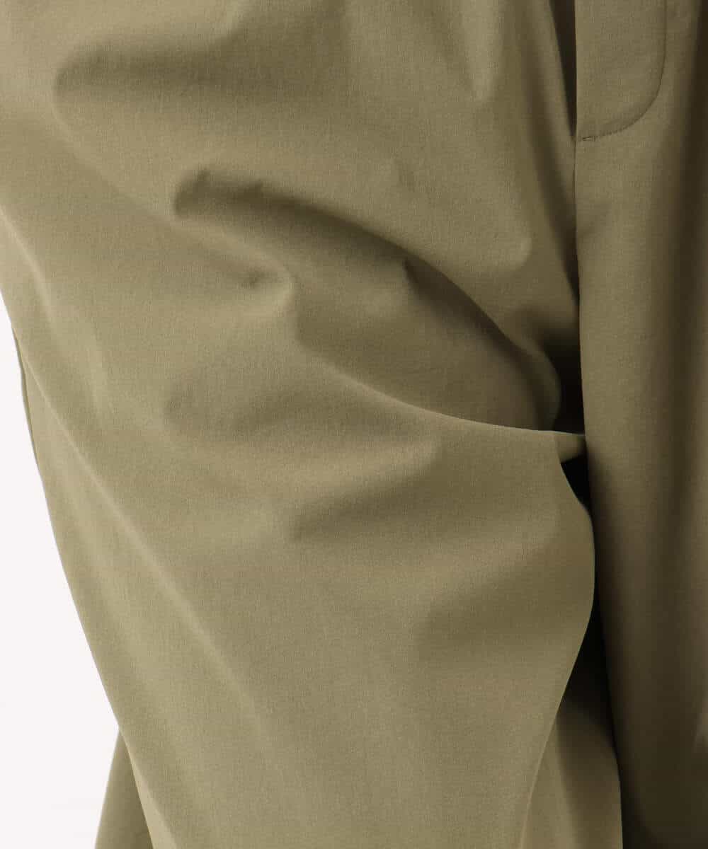 F1LGD40170 MK MICHEL KLEIN(小さいサイズ)(メゾン ドゥ サンク) 【小さいサイズ】コットンライクストレッチワイドパンツ/抗ピリング/洗濯機で洗える ネイビー