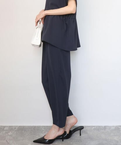 F1LGD44160 MK MICHEL KLEIN(小さいサイズ) 【小さいサイズ】[UVカット/接触冷感/防シワ/通気性/洗濯機で洗える]テーパードパンツ