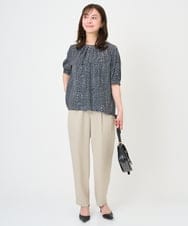 F1LGD44160 MK MICHEL KLEIN(小さいサイズ)(メゾン ドゥ サンク) 【小さいサイズ】[UVカット/接触冷感/防シワ/通気性/洗濯機で洗える]テーパードパンツ ベージュ