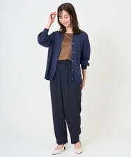 F1LGD44160 MK MICHEL KLEIN(小さいサイズ)(メゾン ドゥ サンク) 【小さいサイズ】[UVカット/接触冷感/防シワ/通気性/洗濯機で洗える]テーパードパンツ ベージュ