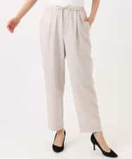 F1LGD44160 MK MICHEL KLEIN(小さいサイズ)(メゾン ドゥ サンク) 【小さいサイズ】[UVカット/接触冷感/防シワ/通気性/洗濯機で洗える]テーパードパンツ ベージュ