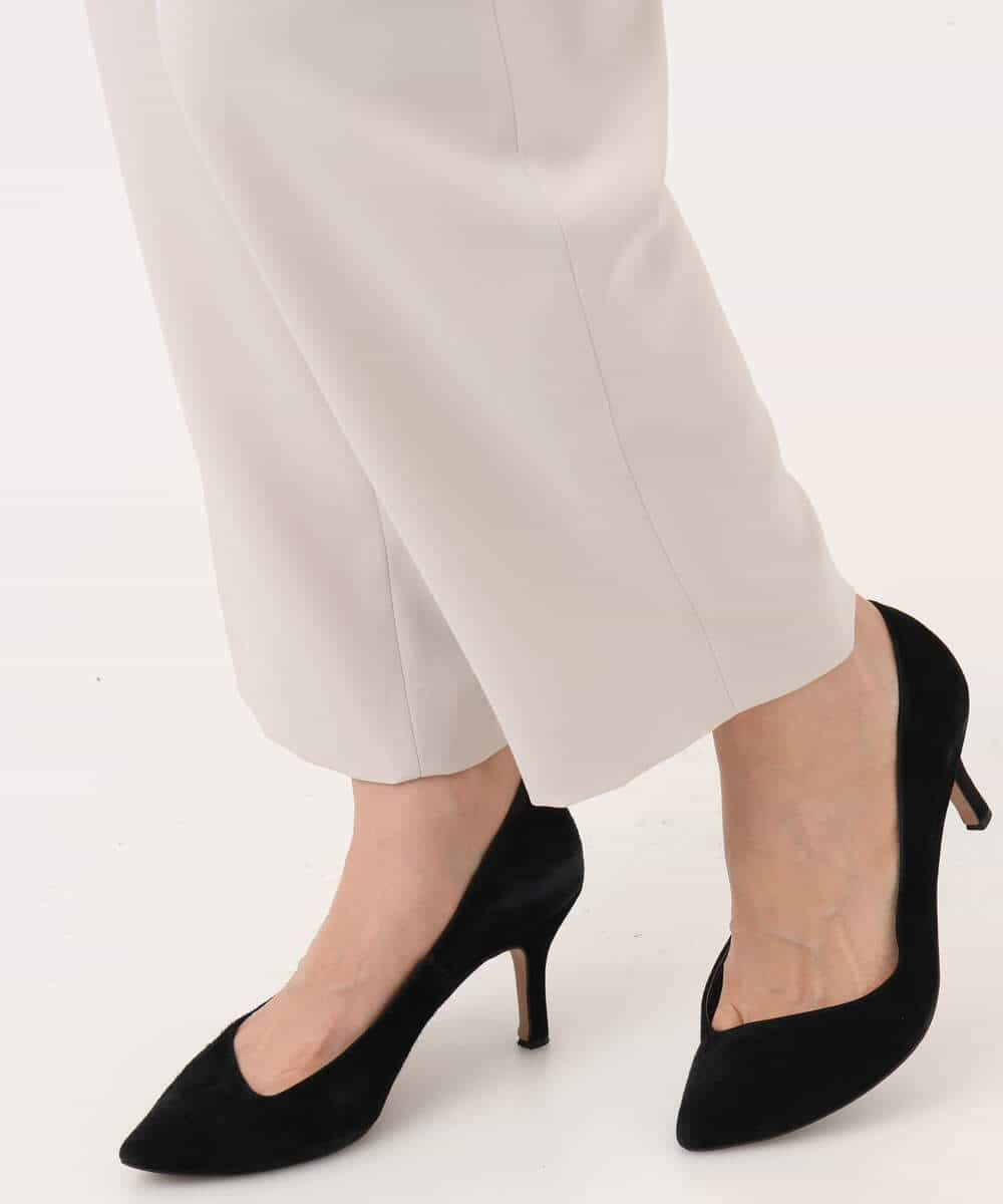 F1LGD44160 MK MICHEL KLEIN(小さいサイズ)(メゾン ドゥ サンク) 【小さいサイズ】[UVカット/接触冷感/防シワ/通気性/洗濯機で洗える]テーパードパンツ ベージュ